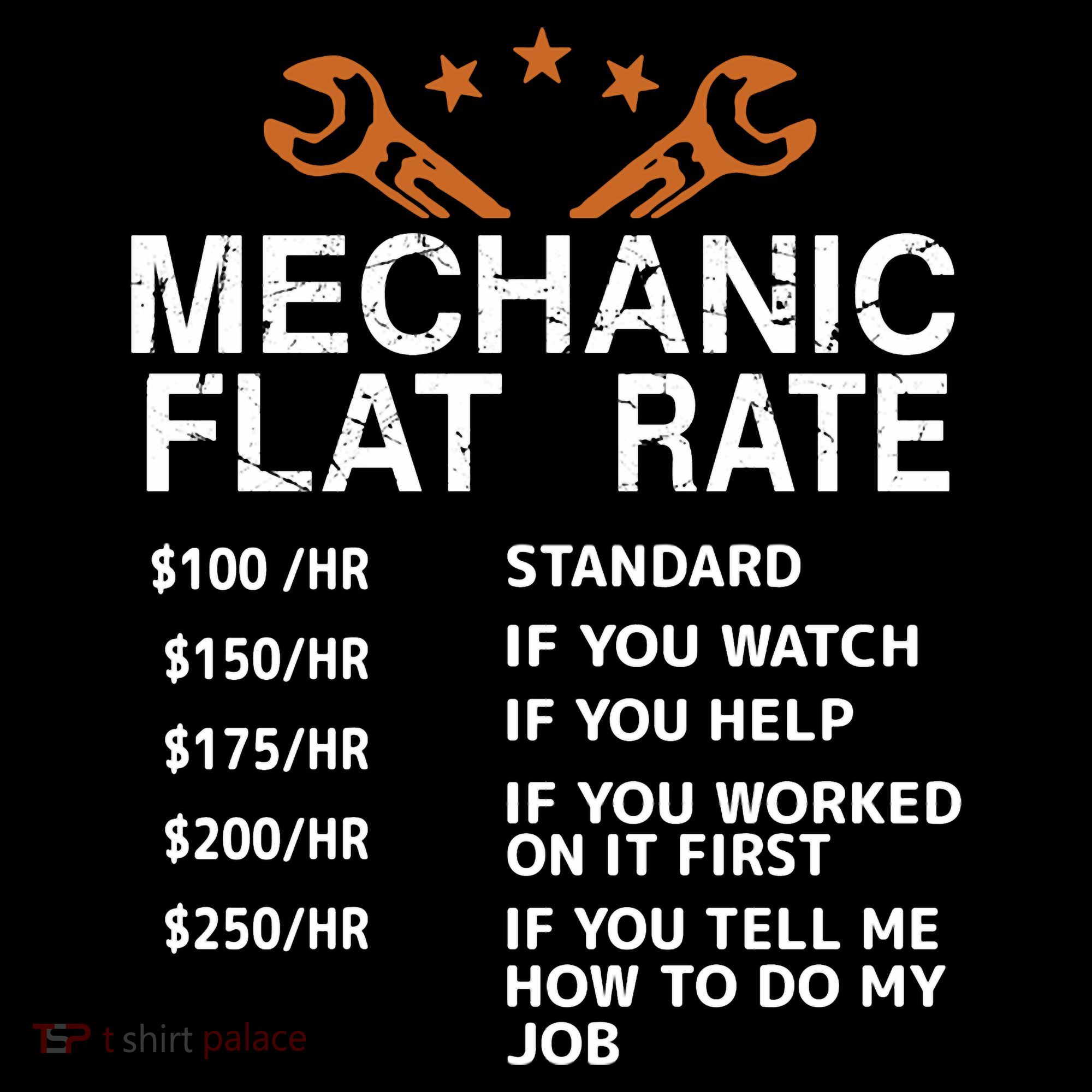 Mechanic Flat Rate Apron