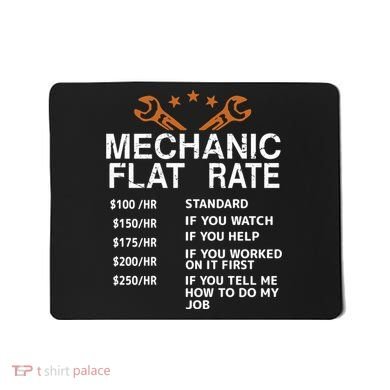 Mechanic Flat Rate Mousepad