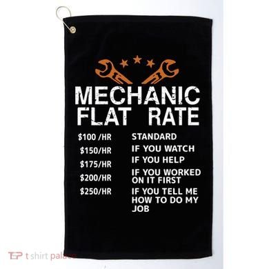 Mechanic Flat Rate Golf Towel