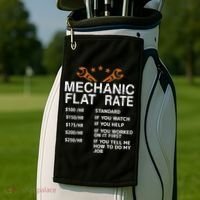 Mechanic Flat Rate Golf Towel thumb 2