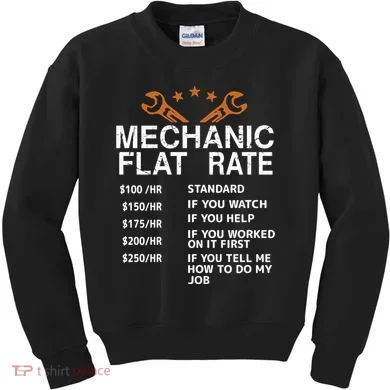 Mechanic Flat Rate Kids Sweatshirt