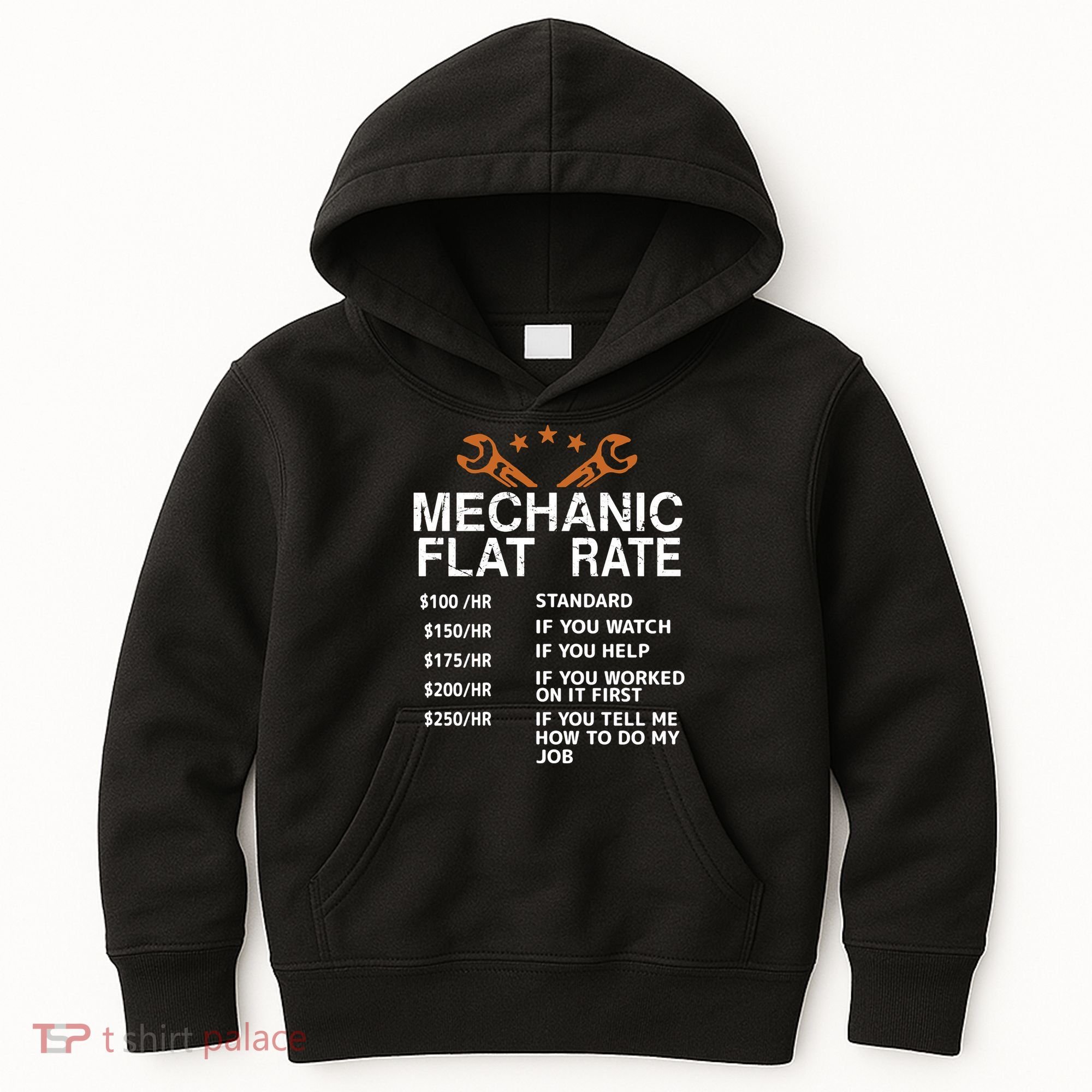 Mechanic Flat Rate Kids Hoodie