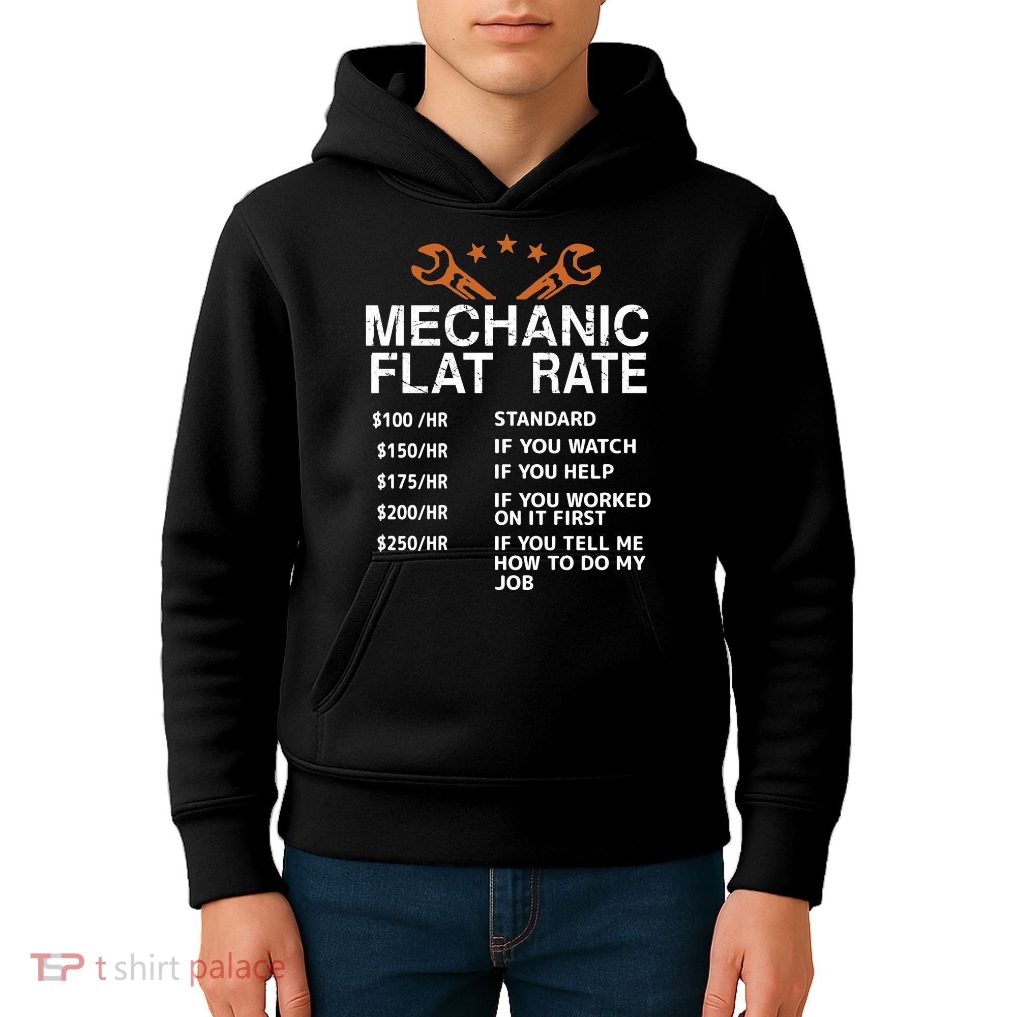 Mechanic Flat Rate Kids Hoodie