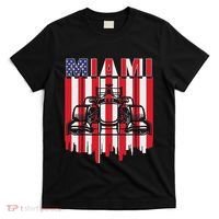 Miami Formula Racing Track Circuit United States Flag T-Shirt thumb 0