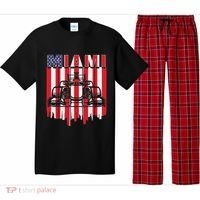Miami Formula Racing Track Circuit United States Flag Pajama Set thumb 0