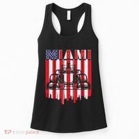 Miami Formula Racing Track Circuit United States Flag Women's Tank Top thumb 0