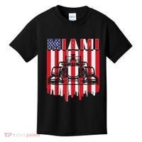 Miami Formula Racing Track Circuit United States Flag Kids T-Shirt thumb 0