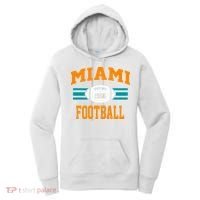 Miami Football Retro Sports Fan Gear Women's Hoodie thumb 0