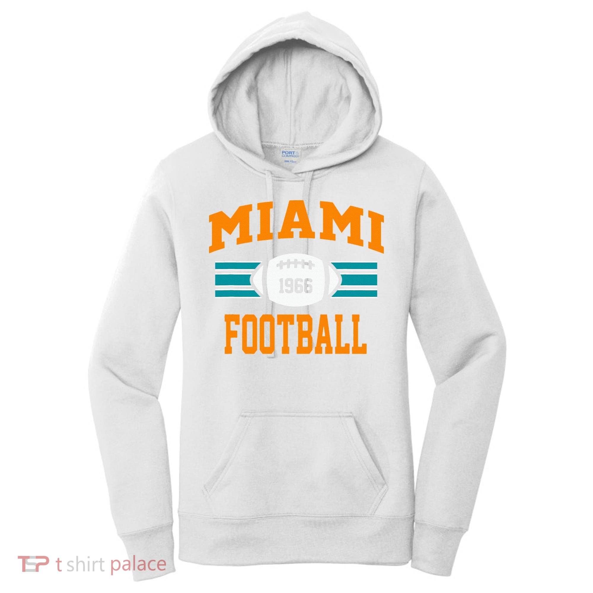 Miami Football Retro Sports Fan Gear Women's Hoodie