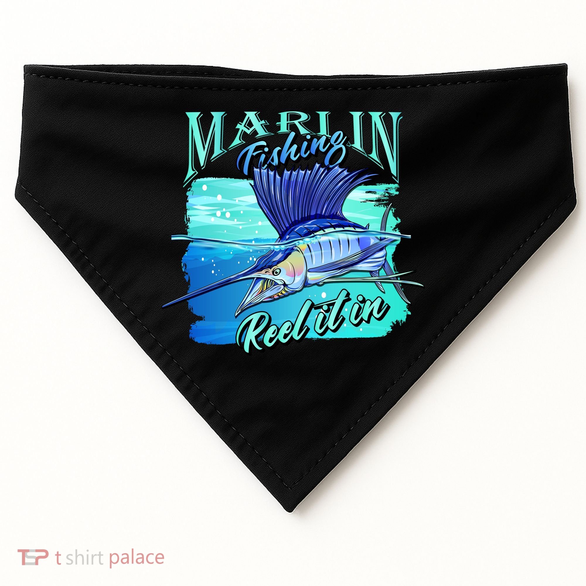 Marline Fishing Reel It In USA-Made Doggie Bandana