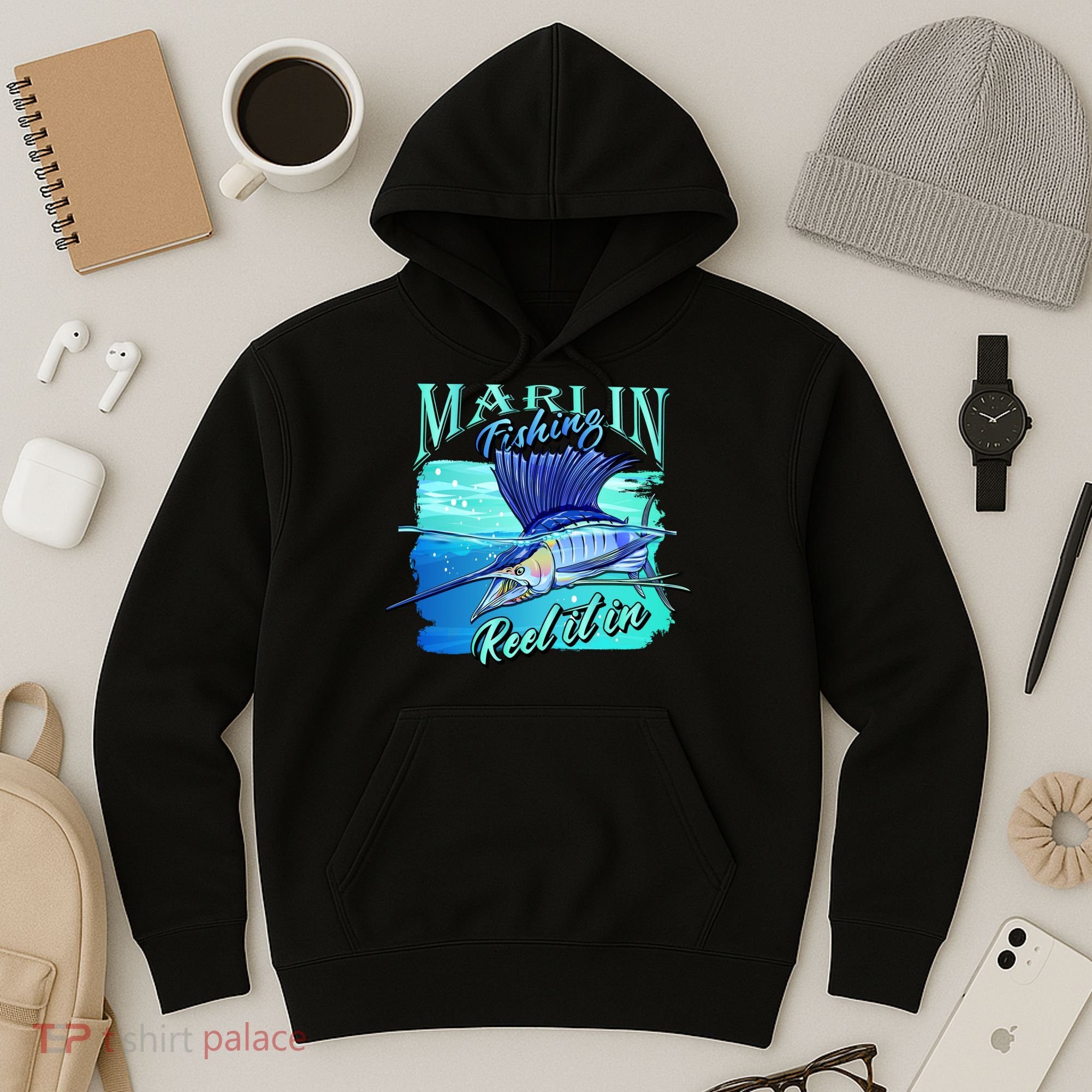 Marline Fishing Reel It In Hoodie