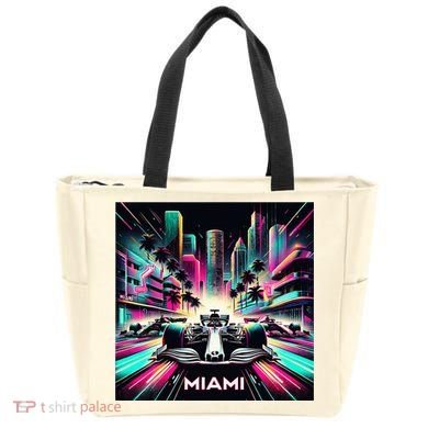 Miami Formula Racing Circuits Sport Tote Bag