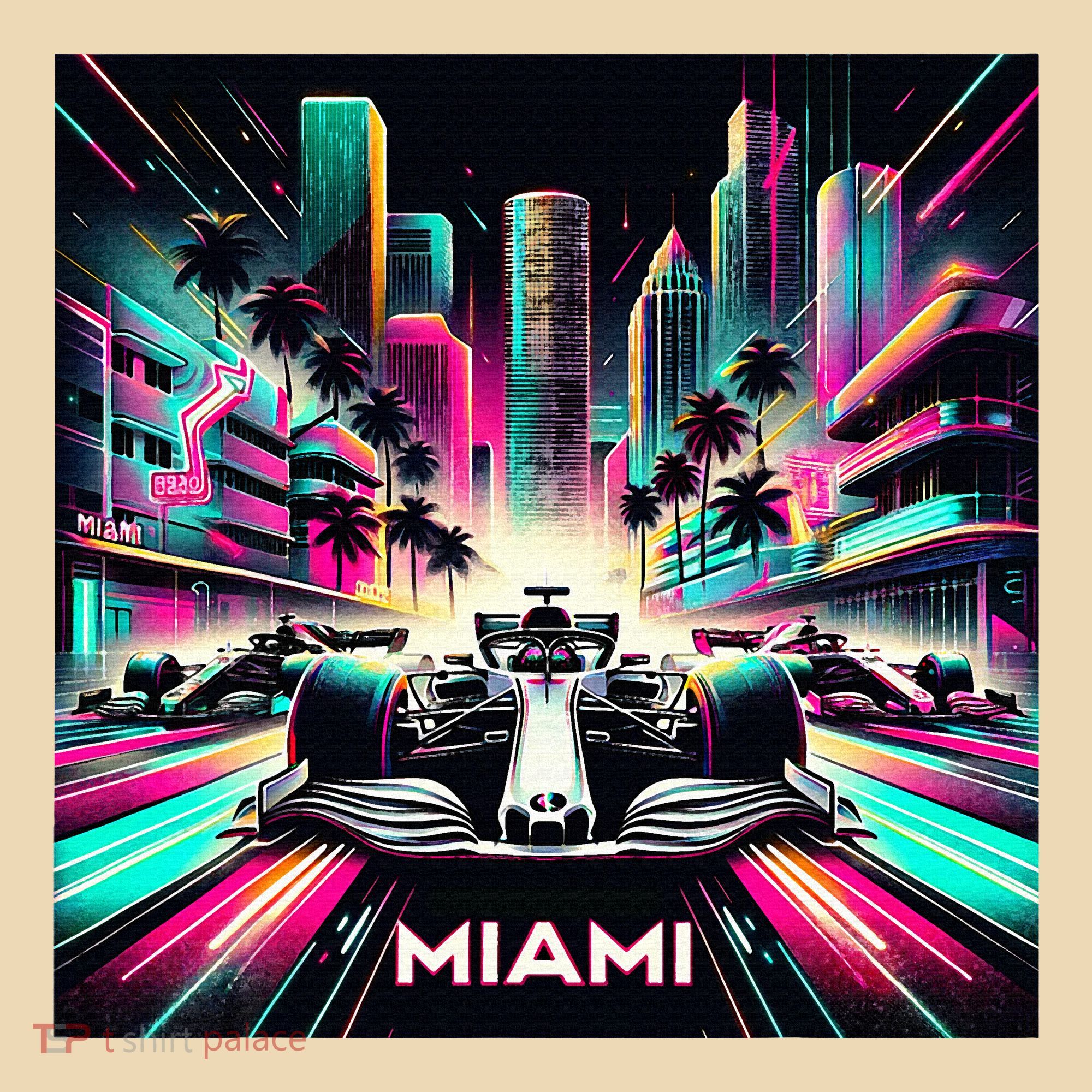 Miami Formula Racing Circuits Sport Tote Bag