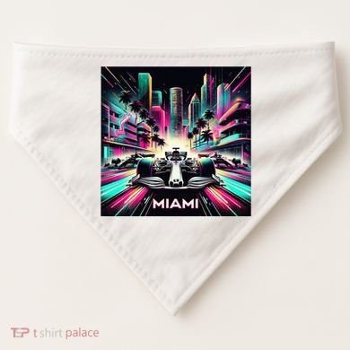 Miami Formula Racing Circuits Sport USA-Made Doggie Bandana