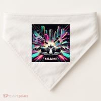 Miami Formula Racing Circuits Sport USA-Made Doggie Bandana thumb 0