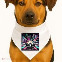 Miami Formula Racing Circuits Sport USA-Made Doggie Bandana thumb 1