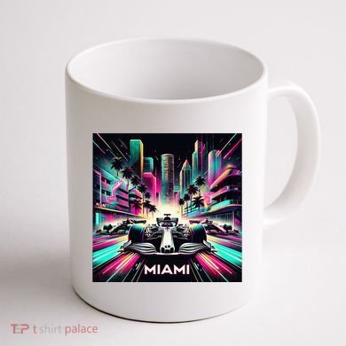 Miami Formula Racing Circuits Sport Coffee Mug back