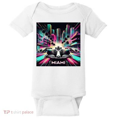 Miami Formula Racing Circuits Sport Baby Bodysuit