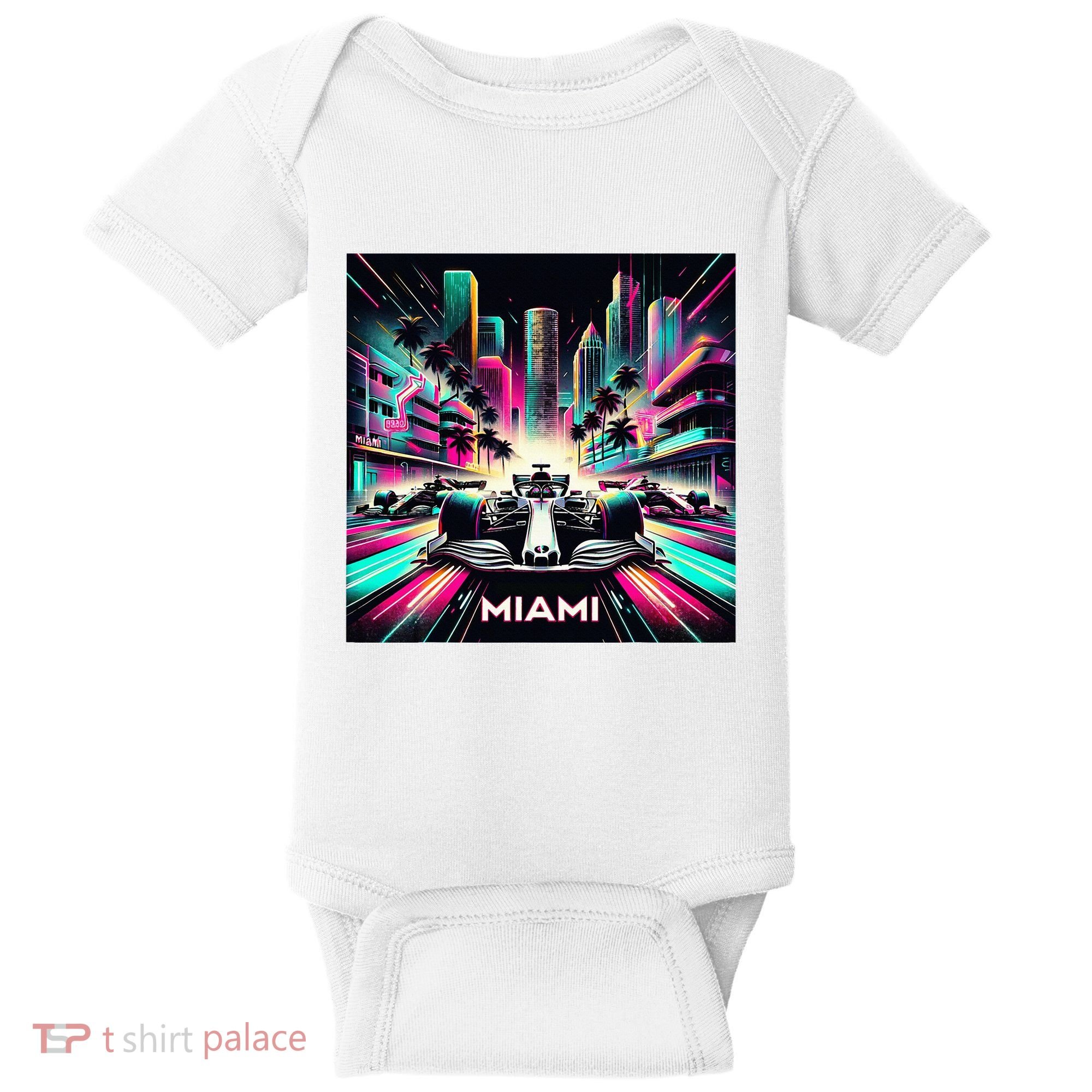 Miami Formula Racing Circuits Sport Baby Bodysuit