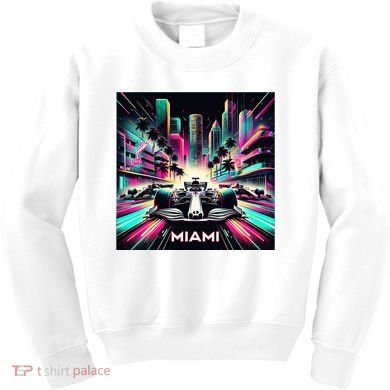 Miami Formula Racing Circuits Sport Kids Sweatshirt