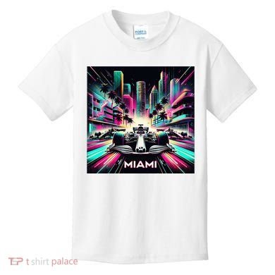 Miami Formula Racing Circuits Sport Kids T-Shirt