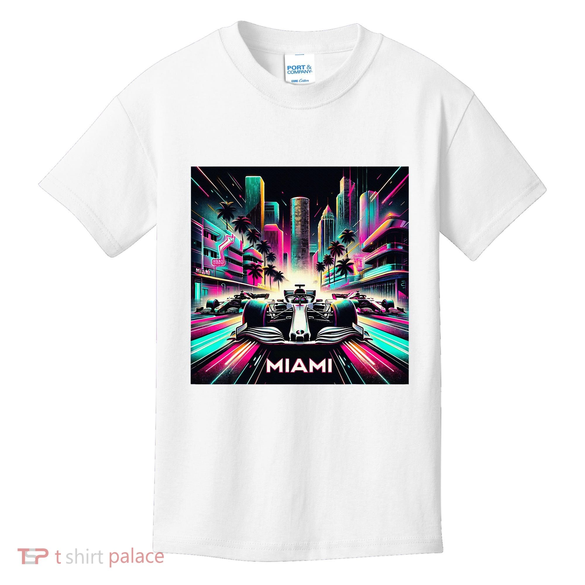 Miami Formula Racing Circuits Sport Kids T-Shirt