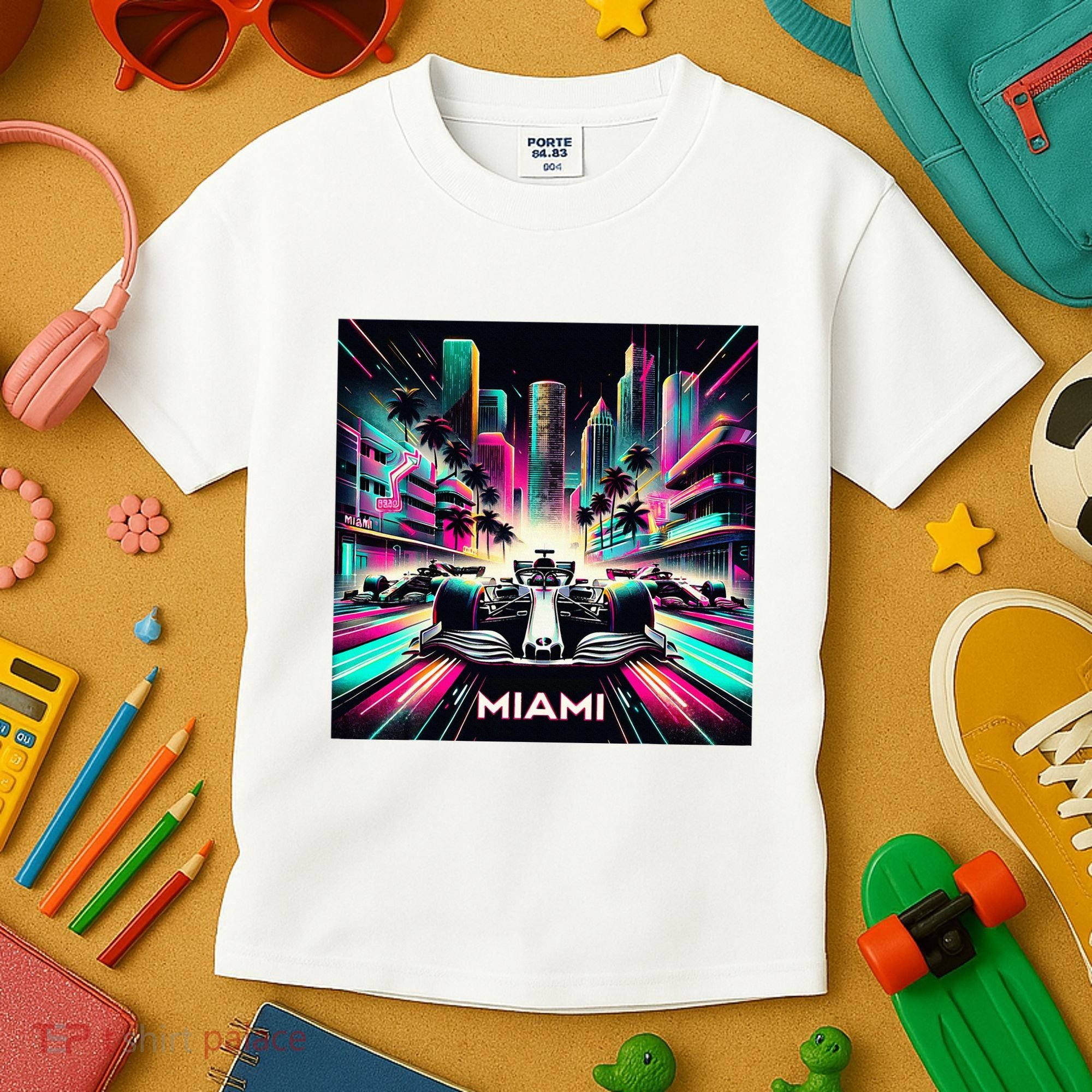 Miami Formula Racing Circuits Sport Kids T-Shirt