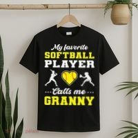 My Favorite Softball Player Calls Me Granny Mother's Day T-Shirt thumb 2