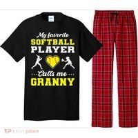 My Favorite Softball Player Calls Me Granny Mother's Day Pajama Set thumb 0