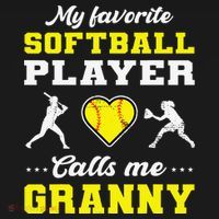 My Favorite Softball Player Calls Me Granny Mother's Day Mousepad thumb 1