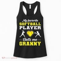 My Favorite Softball Player Calls Me Granny Mother's Day Women's Tank Top thumb 0