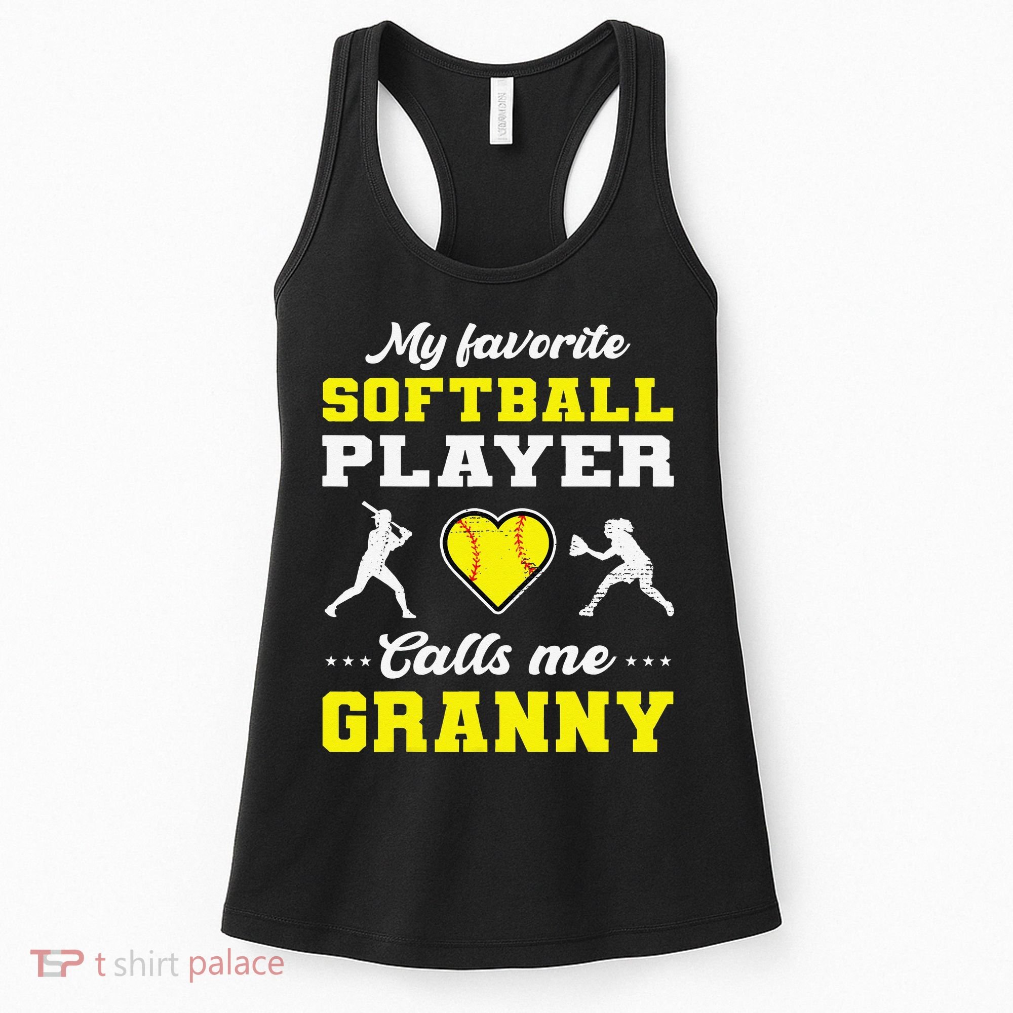 My Favorite Softball Player Calls Me Granny Mother's Day Women's Tank Top