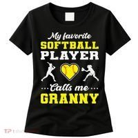 My Favorite Softball Player Calls Me Granny Mother's Day Women's T-Shirt thumb 0