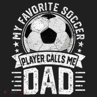 My Favorite Soccer Player Calls Me Dad FatherS Day Daddy Beanie thumb 2