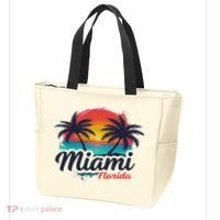 Miami Florida Sunset – Palm Tree Beach Coastal Vibes Tote Bag thumb 3
