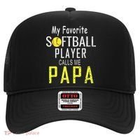 My Favorite Softball Player Calls Me Papa Father's Day Gift Hat thumb 0