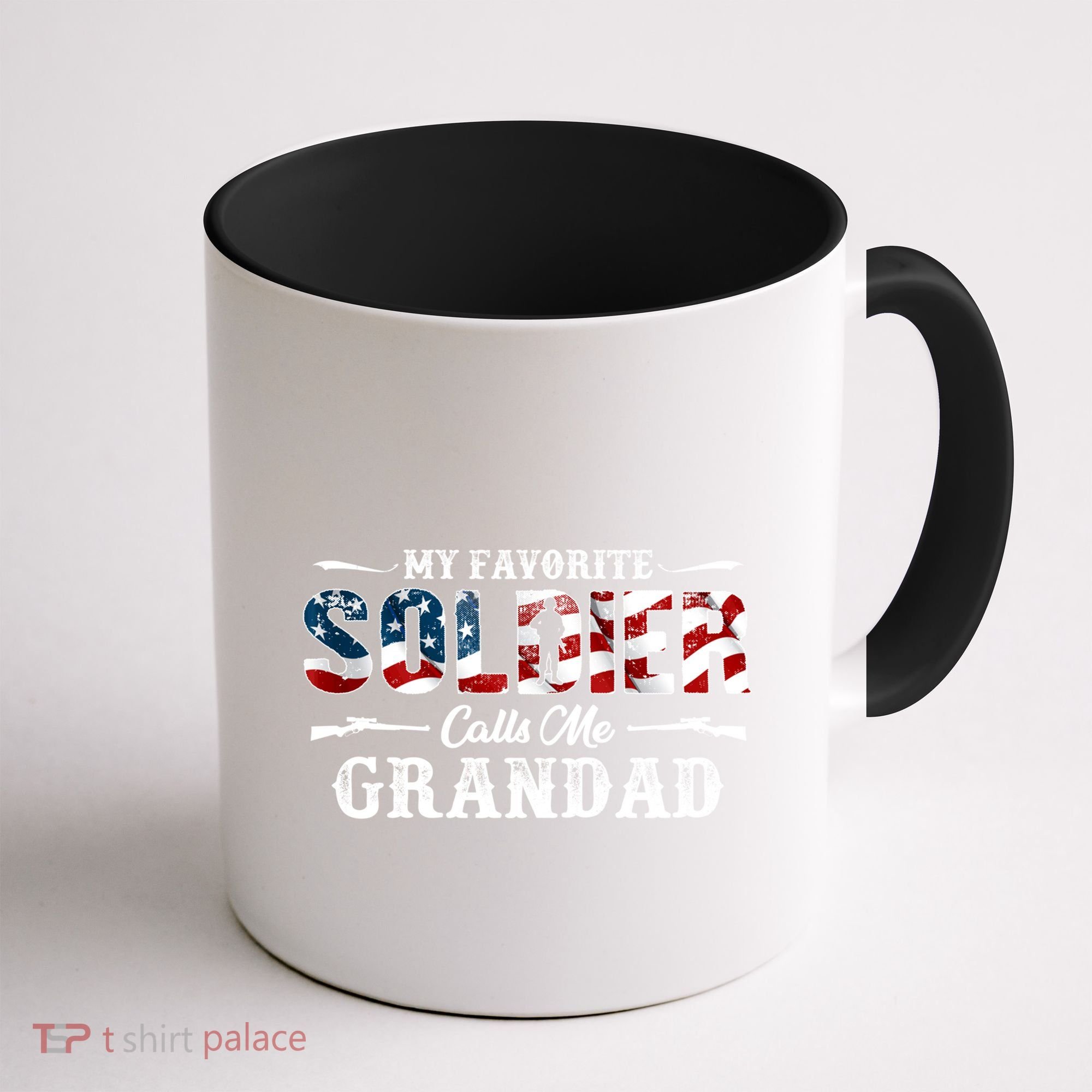My Favorite Soldier Calls Me Grandad Gift Fathers Day Gift Coffee Mug
