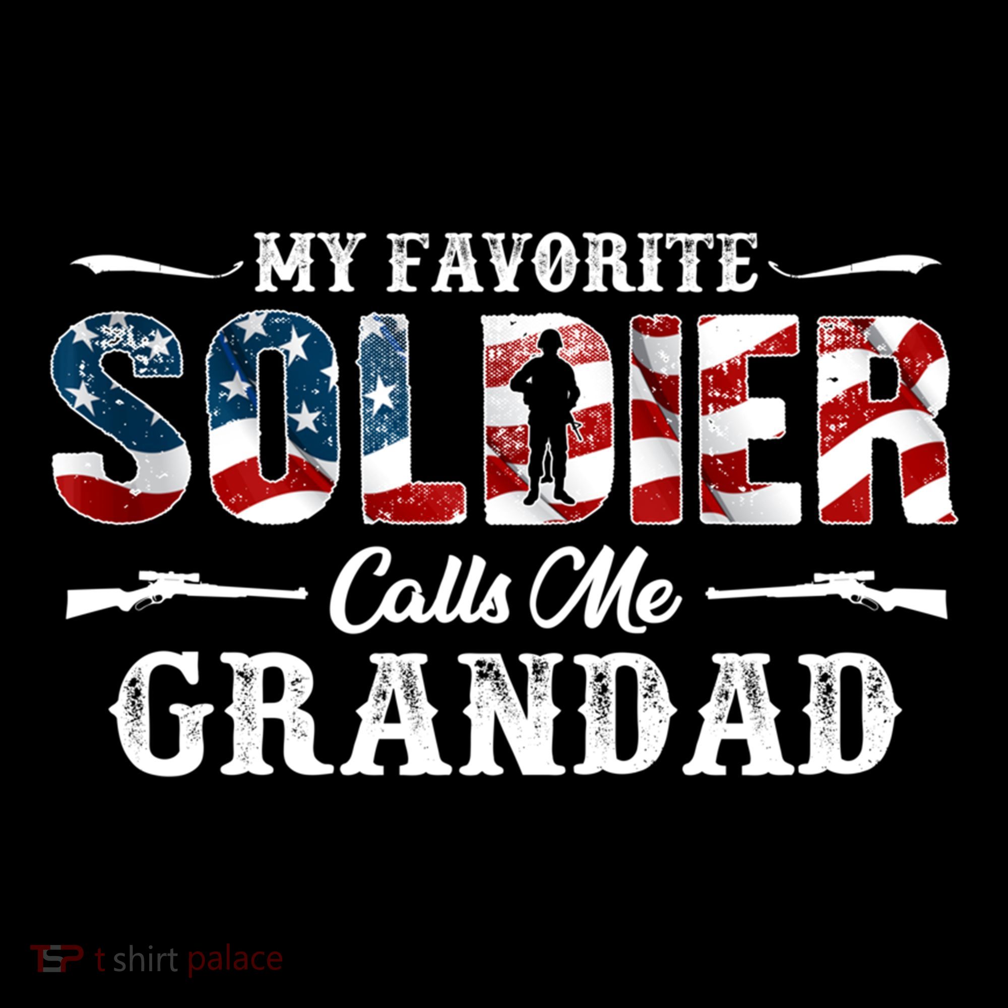 My Favorite Soldier Calls Me Grandad Gift Fathers Day Gift Coffee Mug