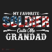 My Favorite Soldier Calls Me Grandad Gift Fathers Day Gift Beanie thumb 2