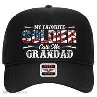 My Favorite Soldier Calls Me Grandad Gift Fathers Day Gift Hat thumb 0