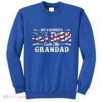 My Favorite Soldier Calls Me Grandad Gift Fathers Day Gift Sweatshirt thumb 0