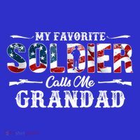 My Favorite Soldier Calls Me Grandad Gift Fathers Day Gift Sweatshirt thumb 3