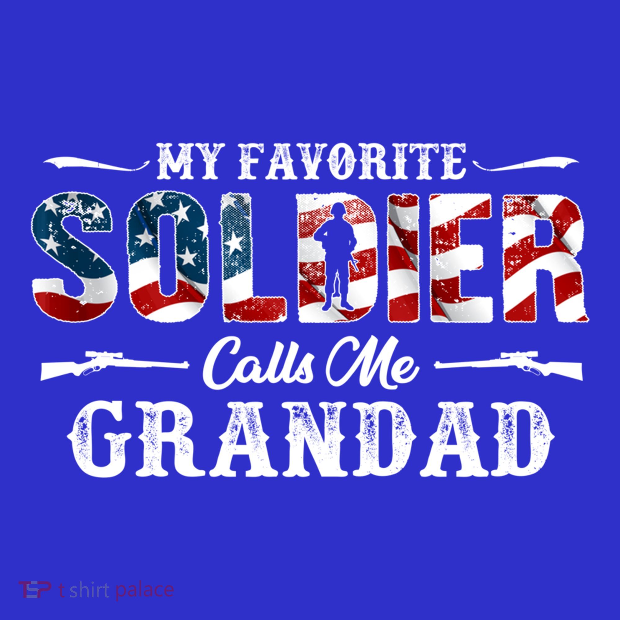 My Favorite Soldier Calls Me Grandad Gift Fathers Day Gift Polo