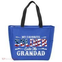 My Favorite Soldier Calls Me Grandad Gift Fathers Day Gift Tote Bag thumb 0
