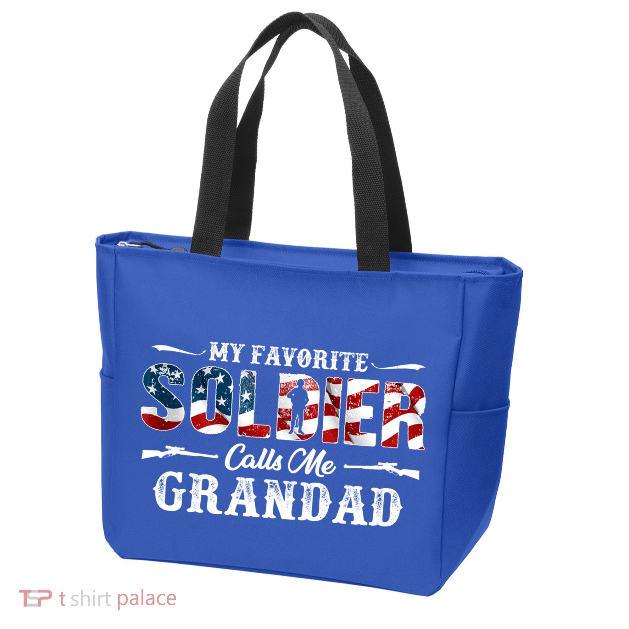 My Favorite Soldier Calls Me Grandad Gift Fathers Day Gift Tote Bag