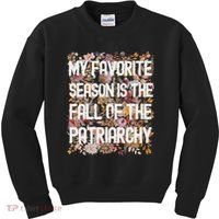 My Favorite Season Is The Fall Of The Patriarchy Autumn Kids Sweatshirt thumb 0