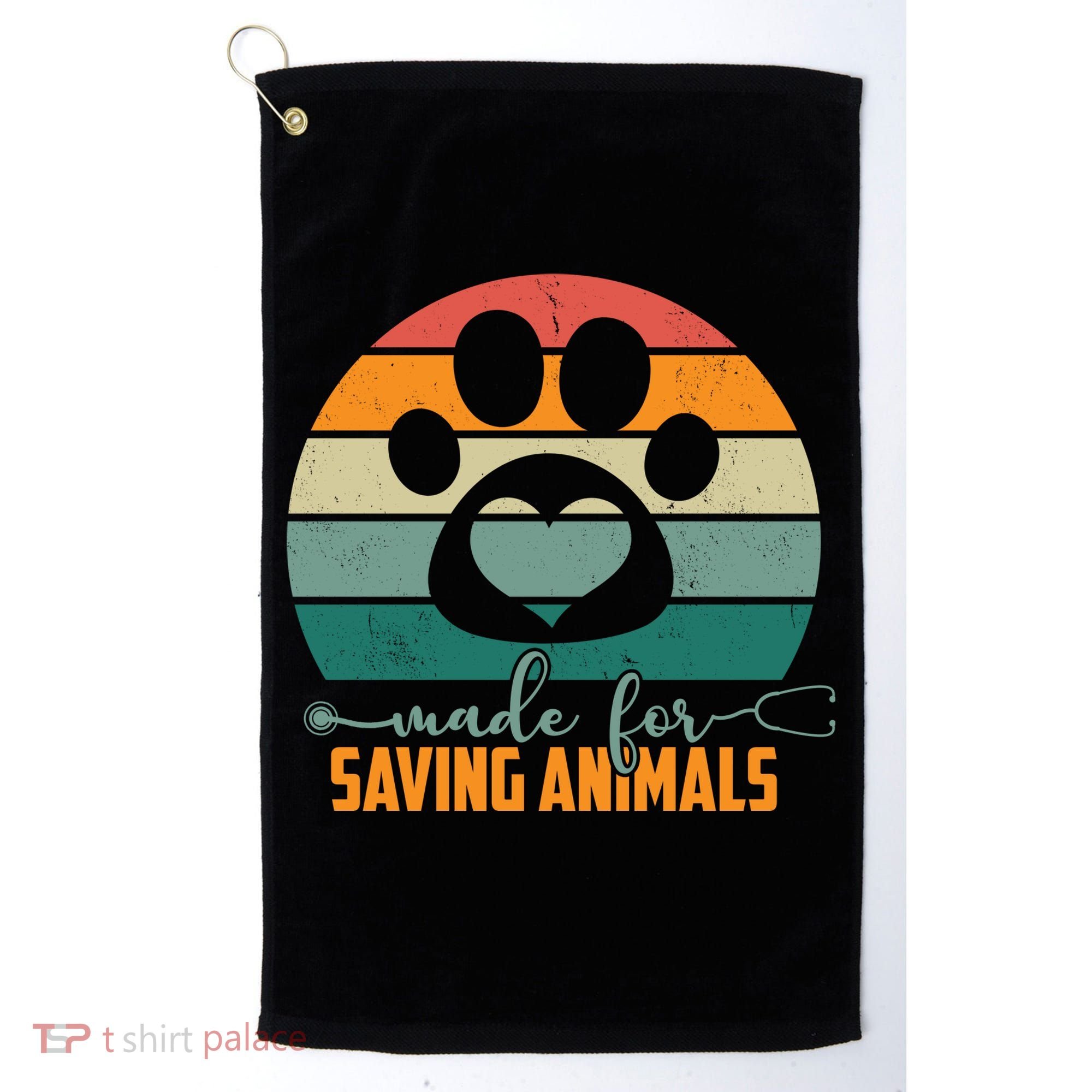 Made For Saving Animals Veterinarian Golf Towel