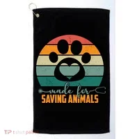 Made For Saving Animals Veterinarian Golf Towel thumb 0