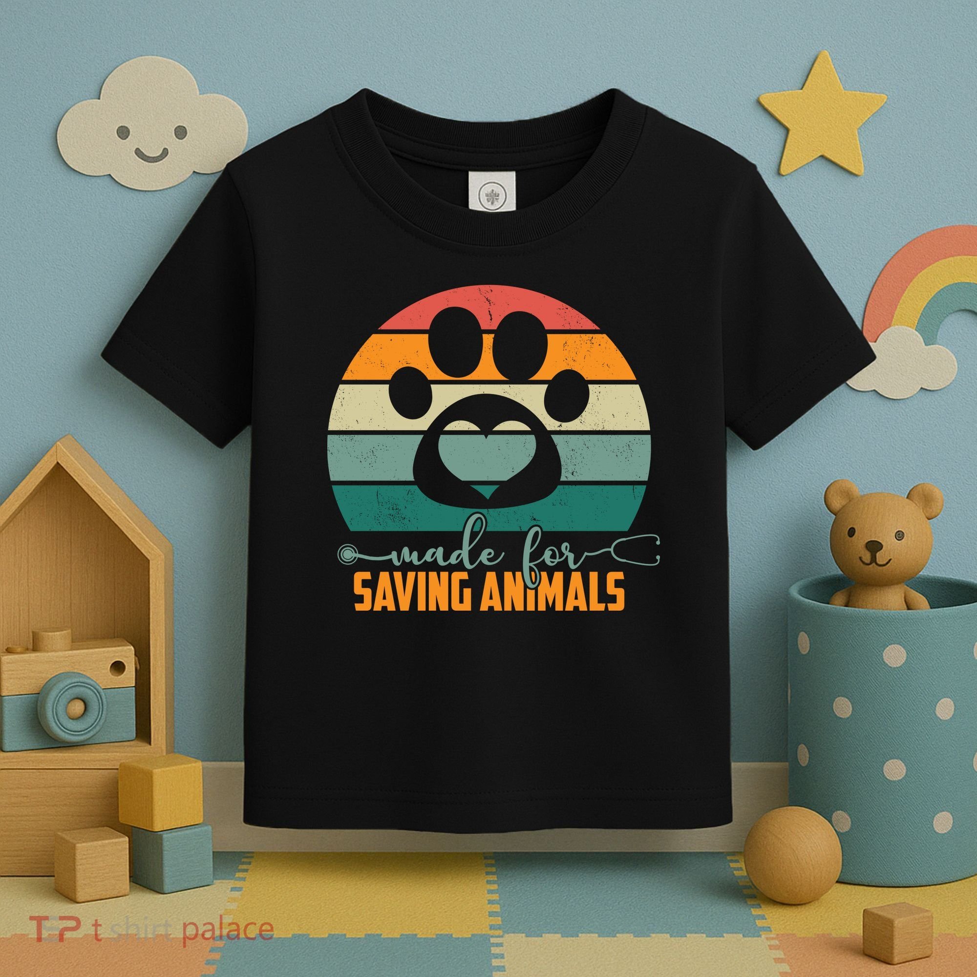 Made For Saving Animals Veterinarian Toddler T-Shirt