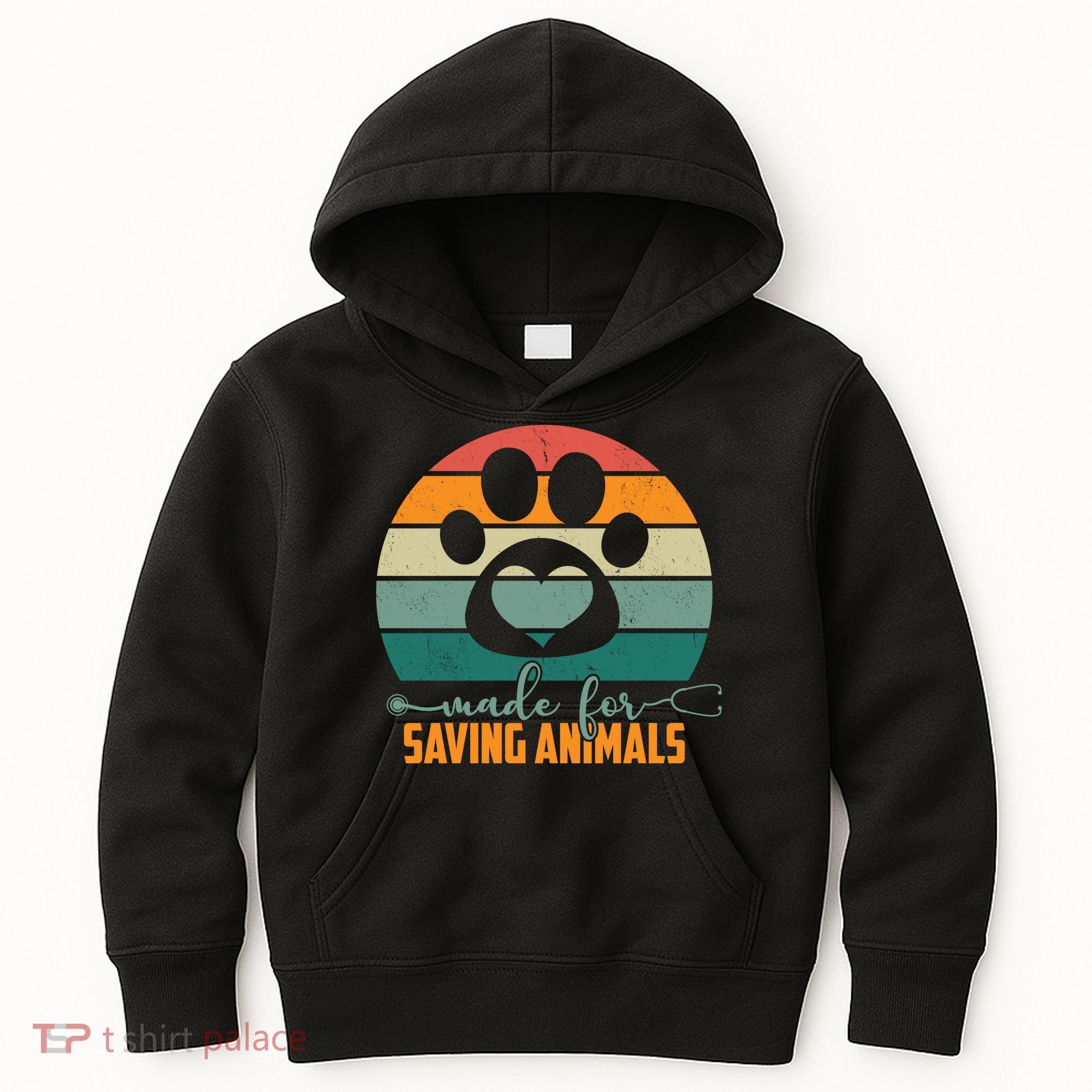 Made For Saving Animals Veterinarian Kids Hoodie